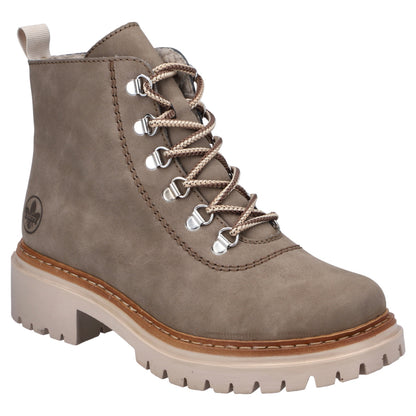Støvler med foer, kvinder, beige
