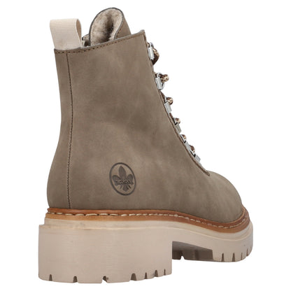 Støvler med foer, kvinder, beige