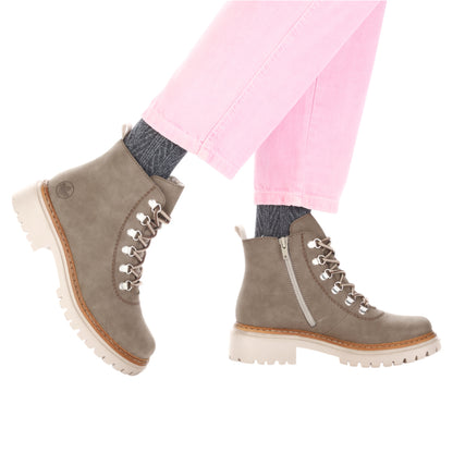 Støvler med foer, kvinder, beige