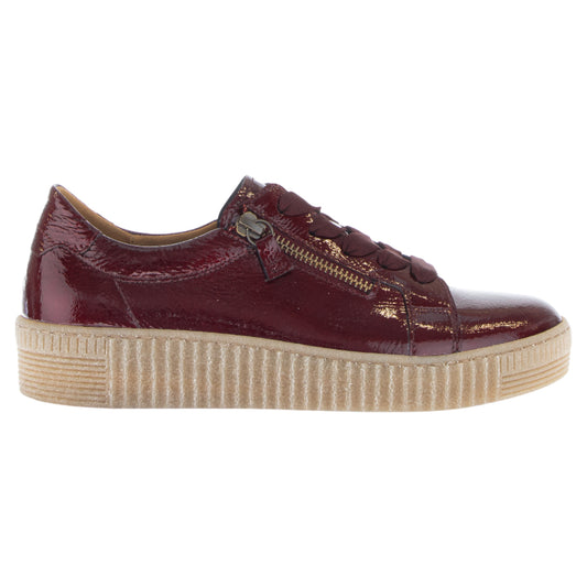 Sneakers, kvinder, vinrød lak