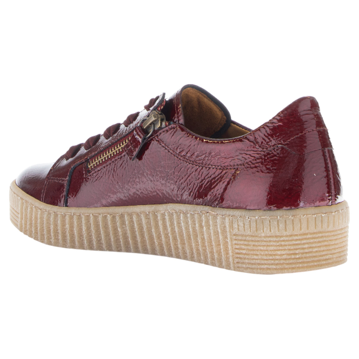 Sneakers, kvinder, vinrød lak