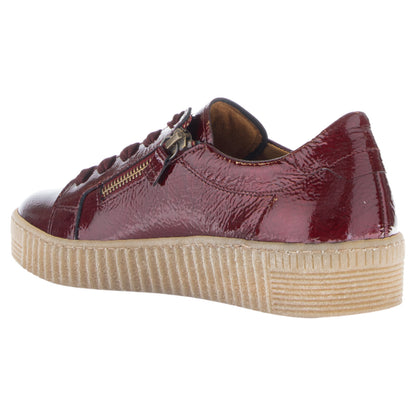 Sneakers, kvinder, vinrød lak