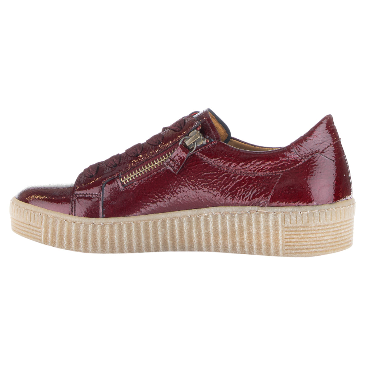 Sneakers, kvinder, vinrød lak