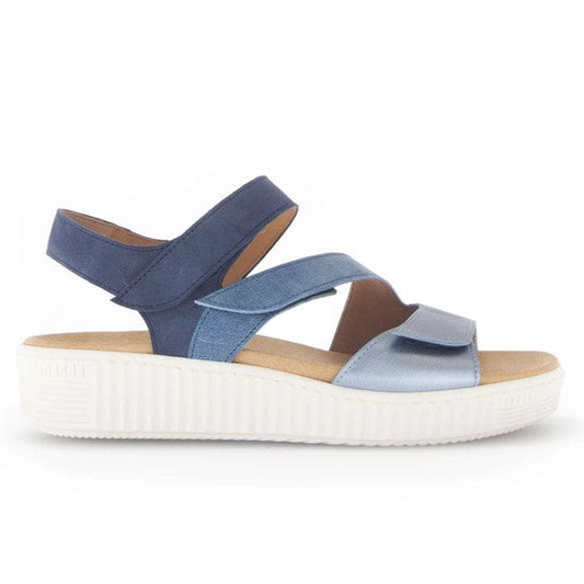 Sandaler med hæl, kvinder, blå