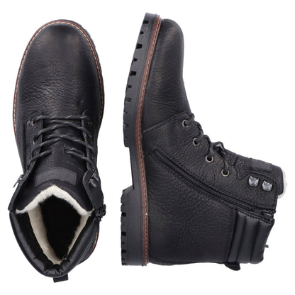 Støvler med foer, herre, sort