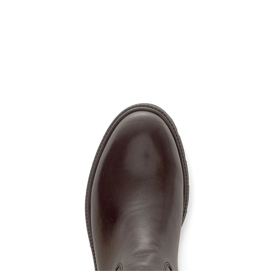 Lange støvler med lynlås, kvinder- brun