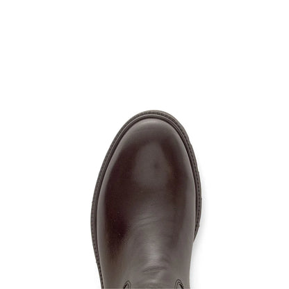 Lange støvler med lynlås, kvinder- brun