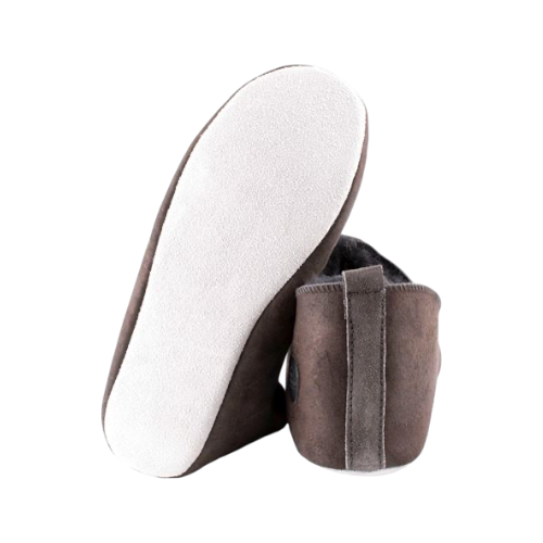 Henrik hjemmesko- grå/brun