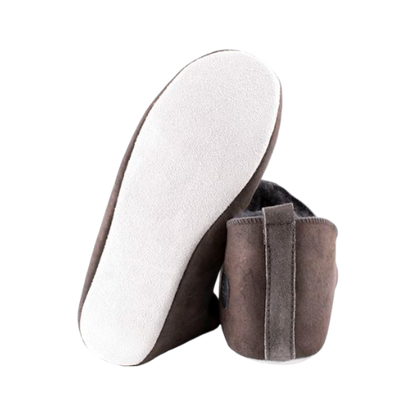 Henrik hjemmesko- grå/brun