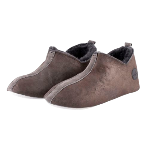 Henrik hjemmesko- grå/brun