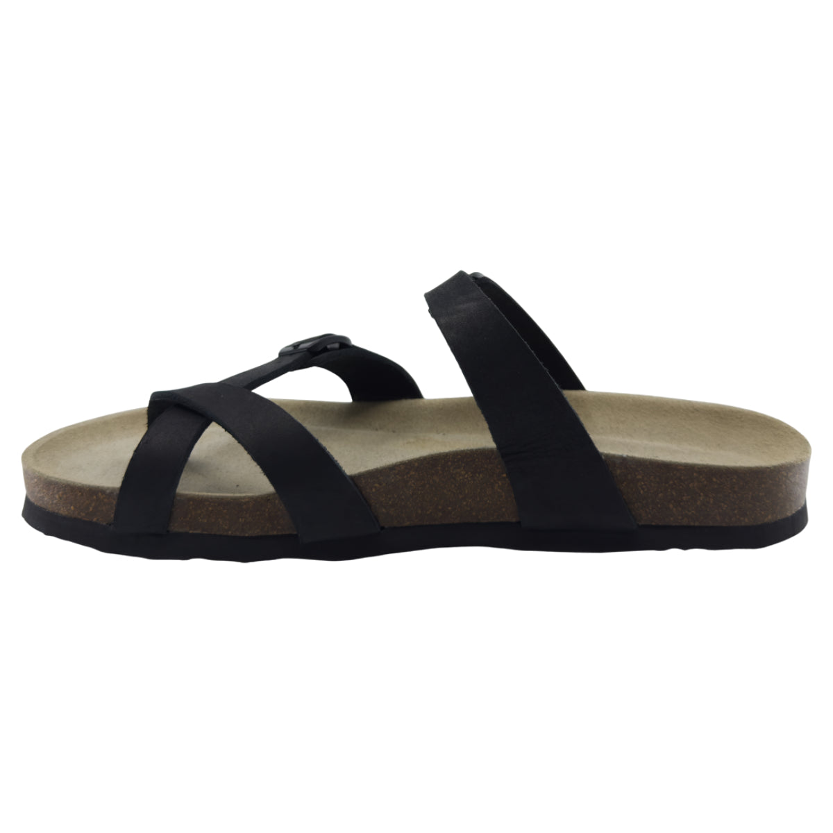 Flade sandaler, kvinder, sort