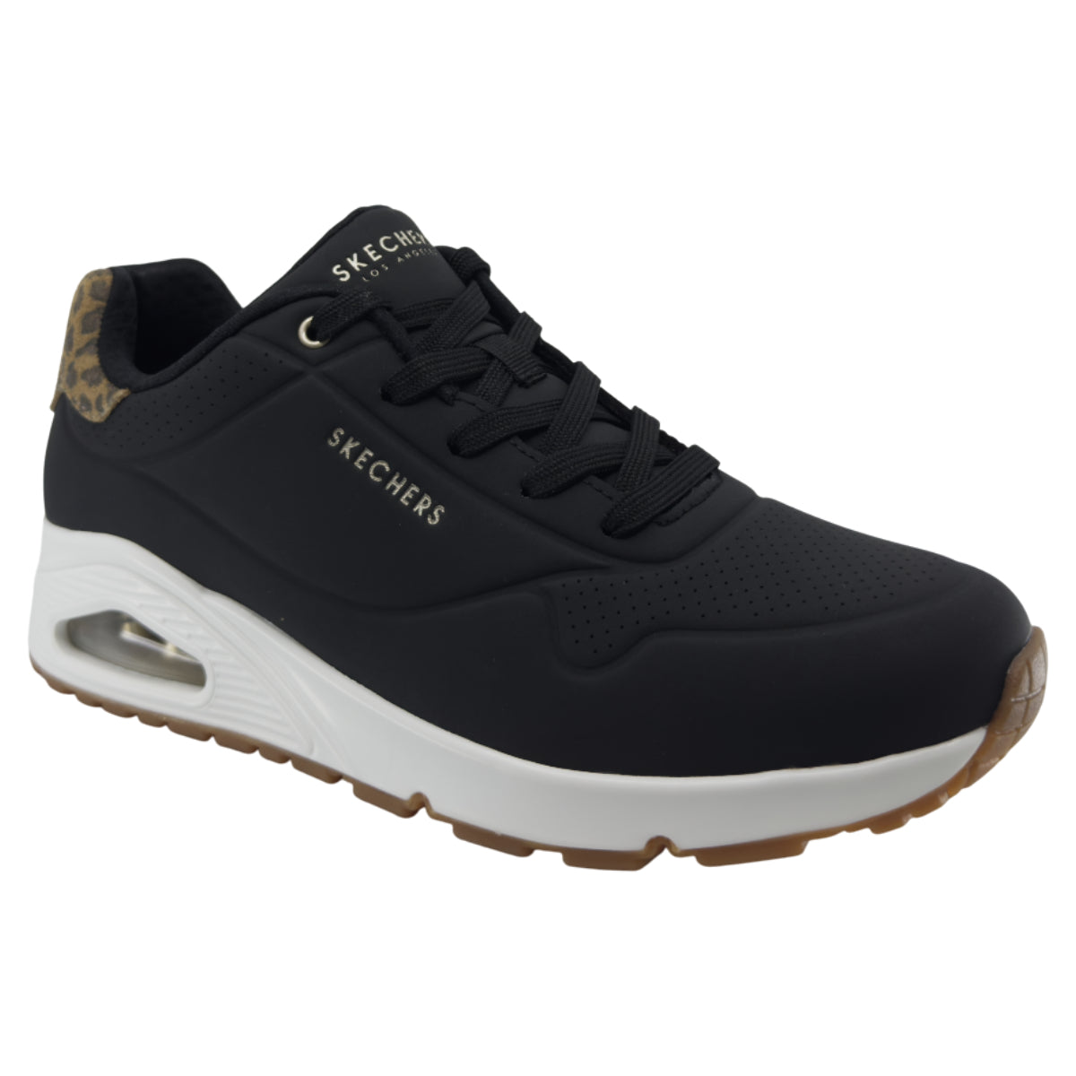 Sneakers, kvinder, sort/leo
