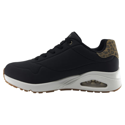 Sneakers, kvinder, sort/leo