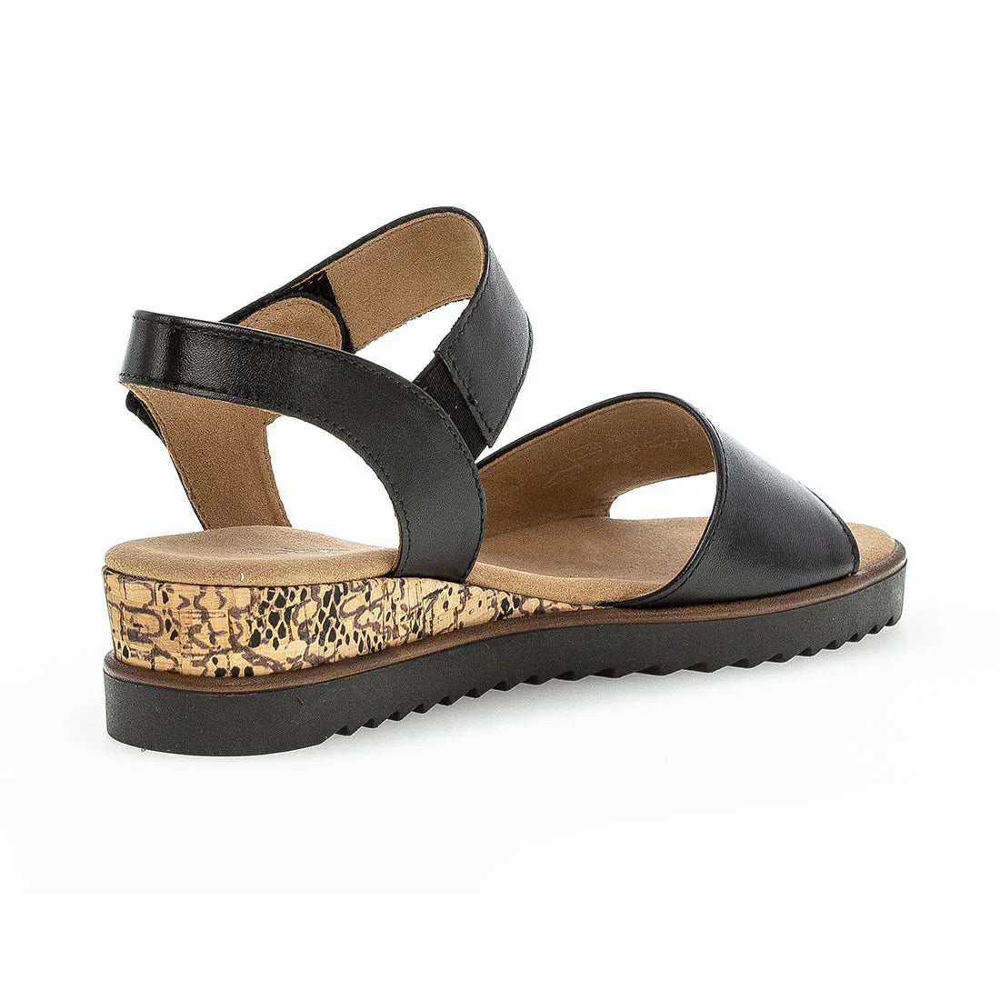 Sandaler med hæl, kvinder, sort skind