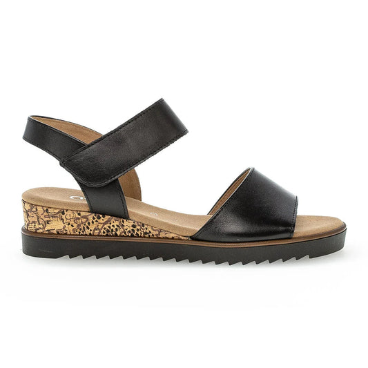 Sandaler med hæl, kvinder, sort skind