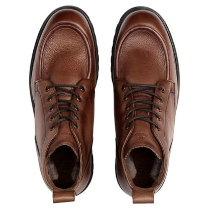 SELECT 327G korte støvler, herre, cognac brun
