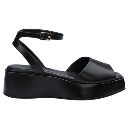 Sandaler med hæl, kvinder, sort