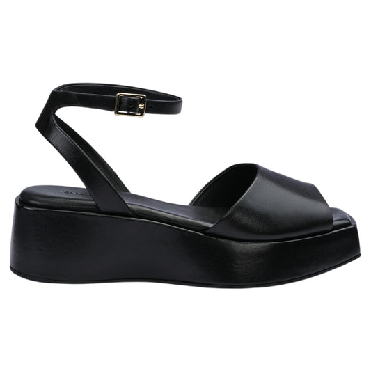 Sandaler med hæl, kvinder, sort