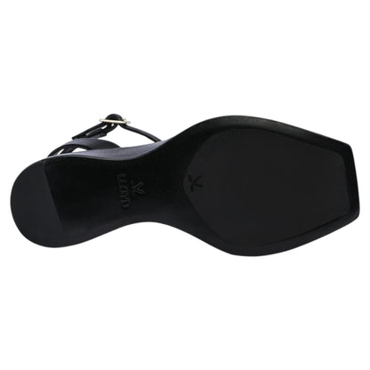 Sandaler med hæl, kvinder, sort