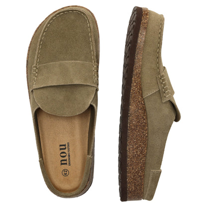 Slip-ons, herre, fallen rock brun