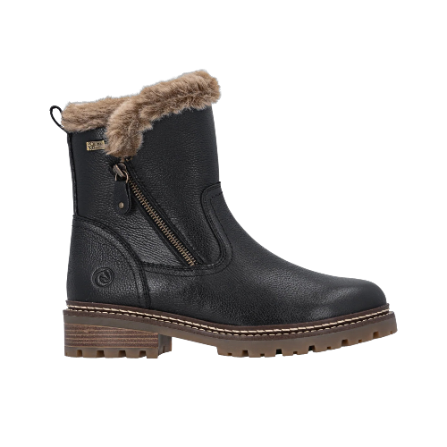 Vinterstøvle med foer, kvinder- sort