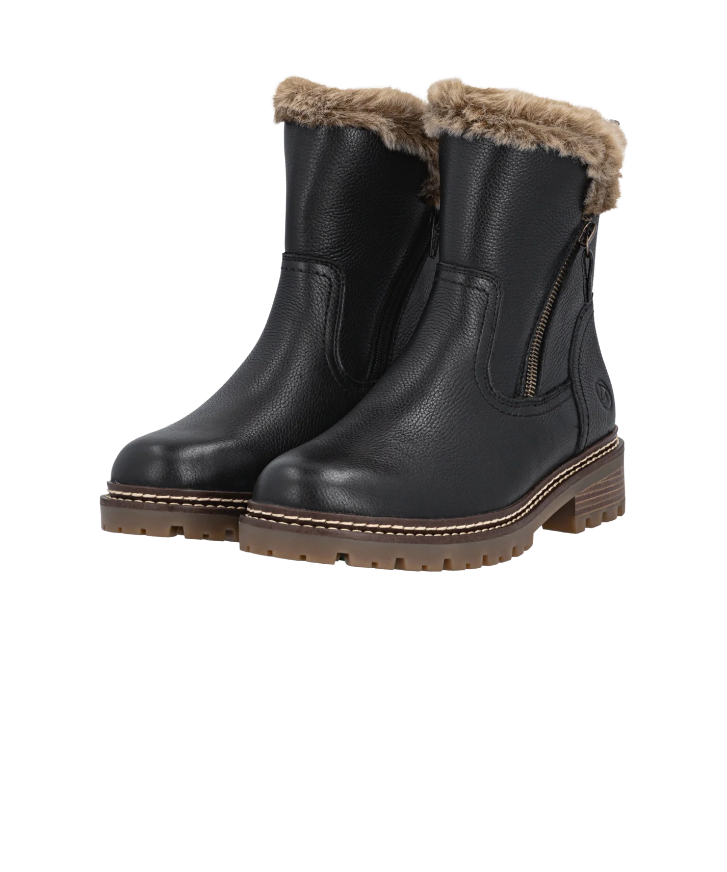 Vinterstøvle med foer, kvinder- sort