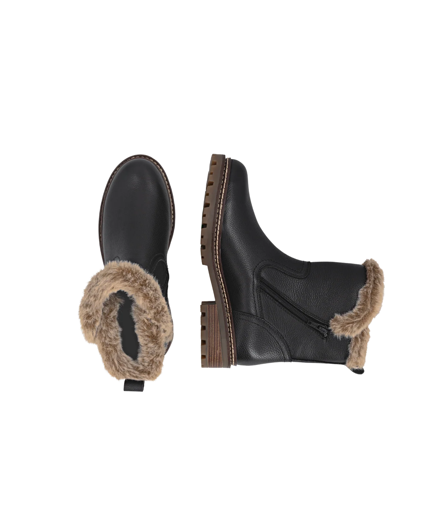 Vinterstøvle med foer, kvinder- sort