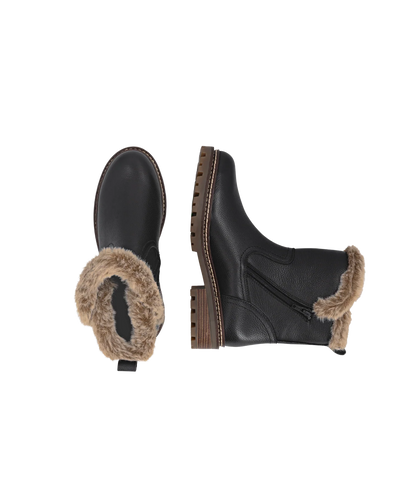 Vinterstøvle med foer, kvinder- sort