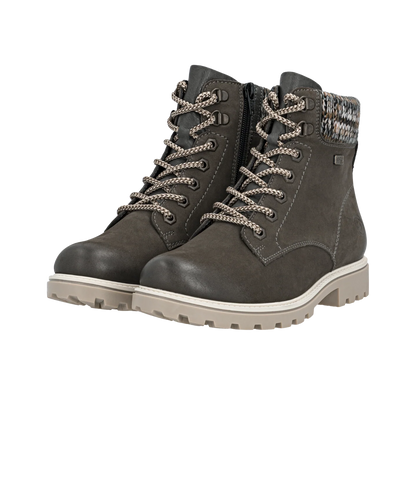 Varm støvle med foer, kvinder- grå/brun