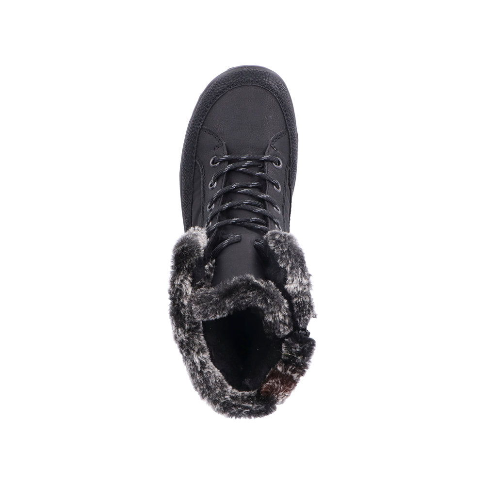 Vinterstøvle, støvler med foer, kvinder- sort