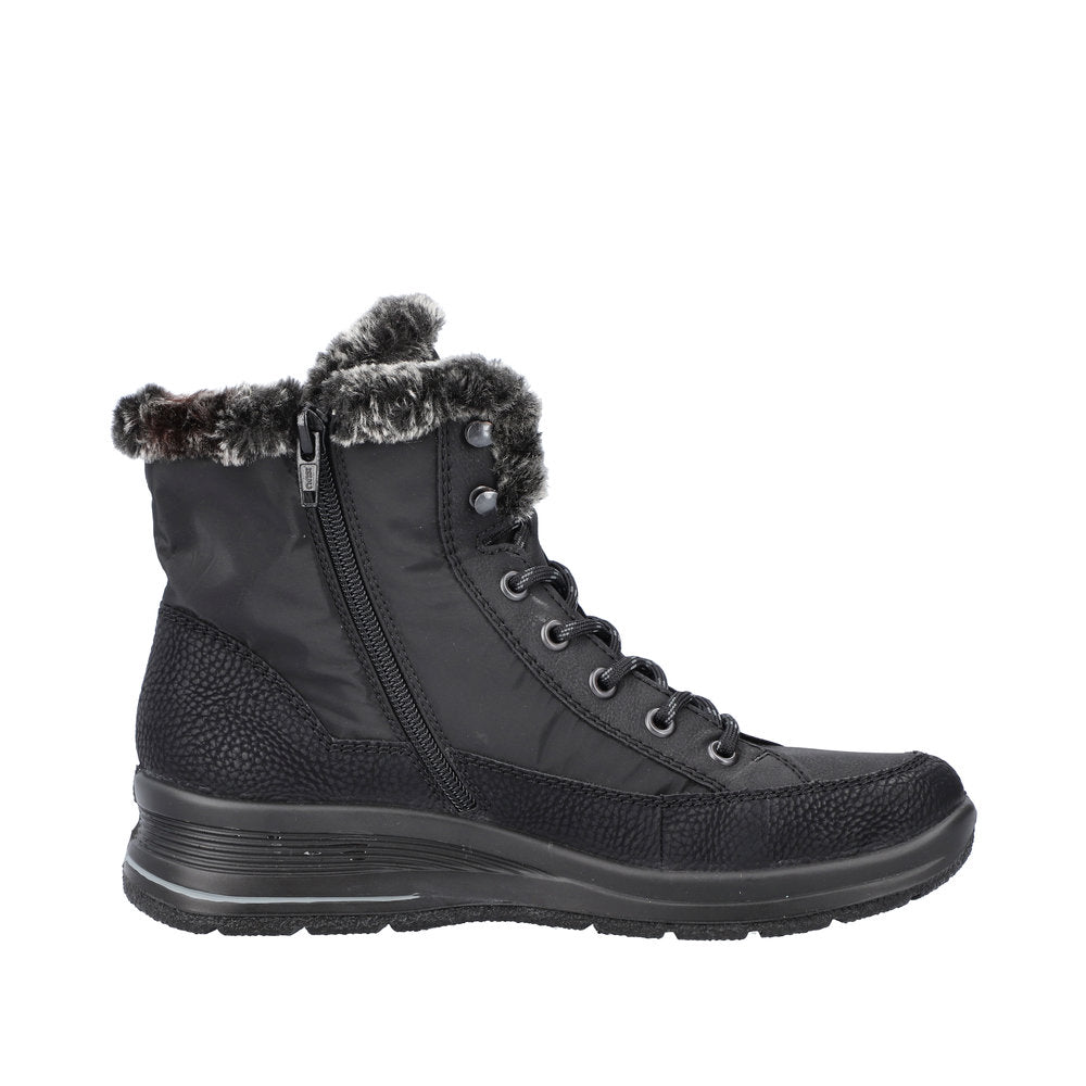 Vinterstøvle, støvler med foer, kvinder- sort