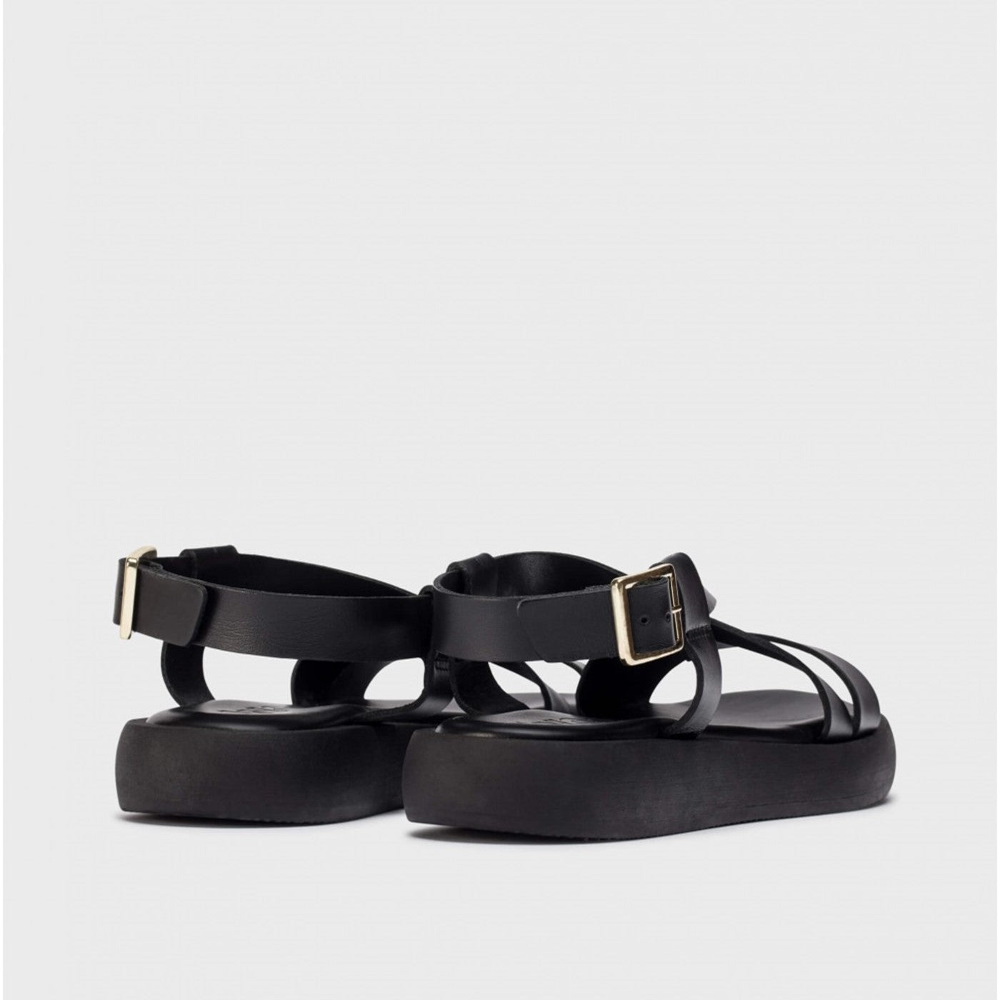 Flade sandaler, kvinder, sort