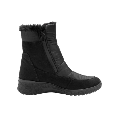 Ankle boots München, støvler med foer til kvinder- sort