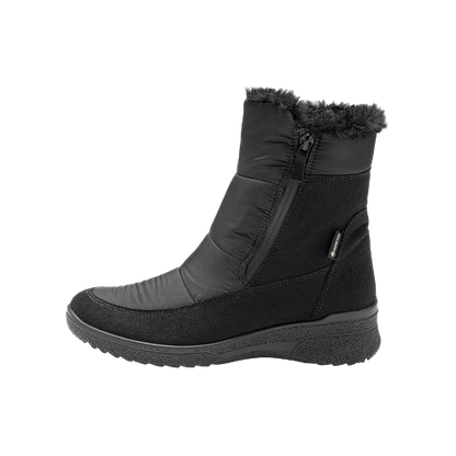 Ankle boots München, støvler med foer til kvinder- sort