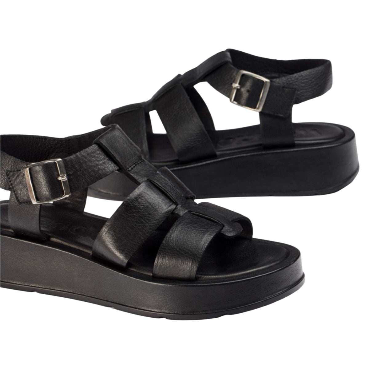 Zahara Flade sandaler, kvinder, sort