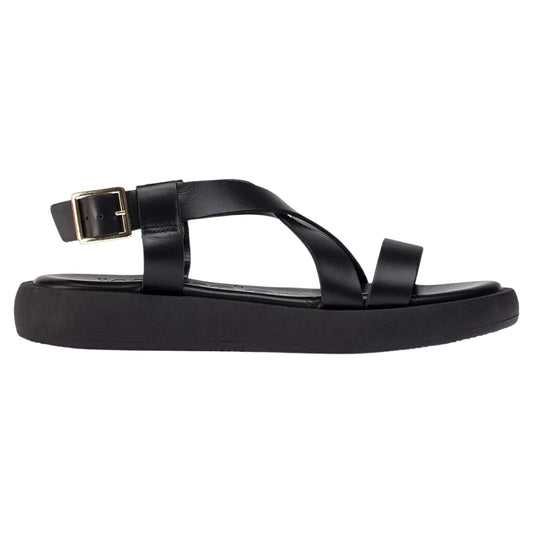 Flade sandaler, kvinder, sort
