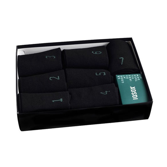 IQ Sox 7 PAK BAMBUSSTRØMPER SORT