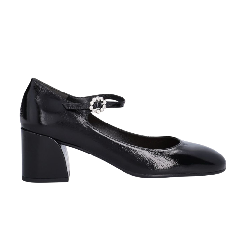 Mary Jane sko med hæl, kvinder- sort