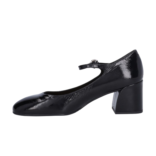 Mary Jane sko med hæl, kvinder- sort