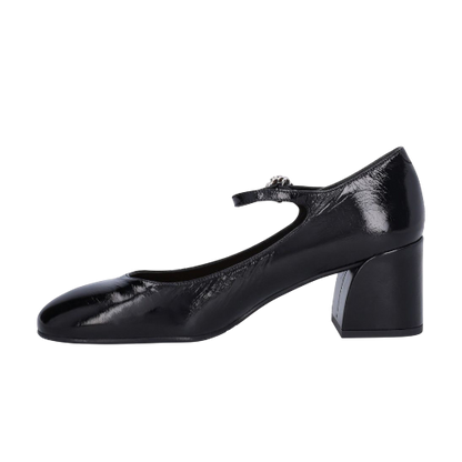 Mary Jane sko med hæl, kvinder- sort