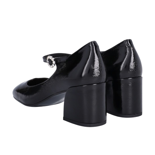 Mary Jane sko med hæl, kvinder- sort