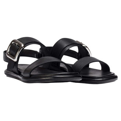 Flade sandaler, kvinder, sort