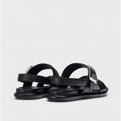 Flade sandaler, kvinder, sort