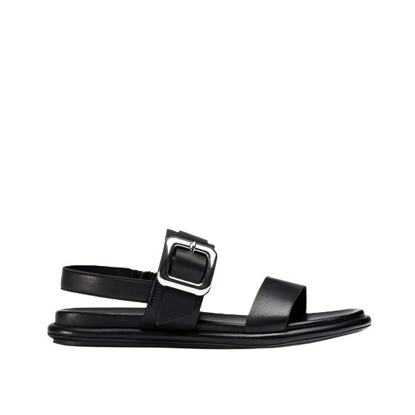 Flade sandaler, kvinder, sort