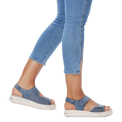 Flade sandaler, kvinder, blå