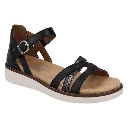 Flade sandaler, kvinder, sort