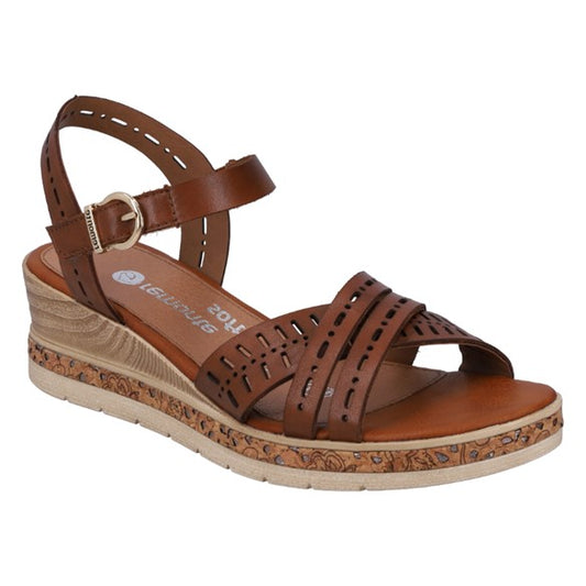 Sandaler med hæl, kvinder, muskat brun