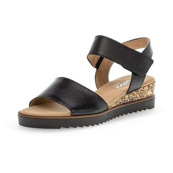 Sandaler med hæl, kvinder, sort skind