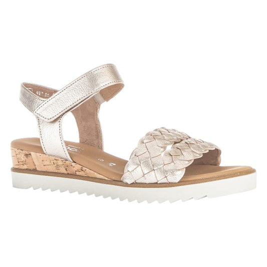Flade sandaler, kvinder, creme