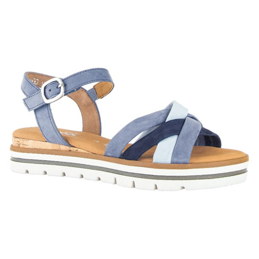Flade sandaler, kvinder, sky blå